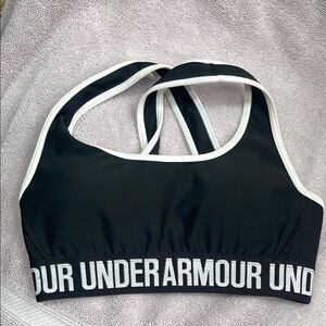 Under Armour Black and White Sports Bra Intimates